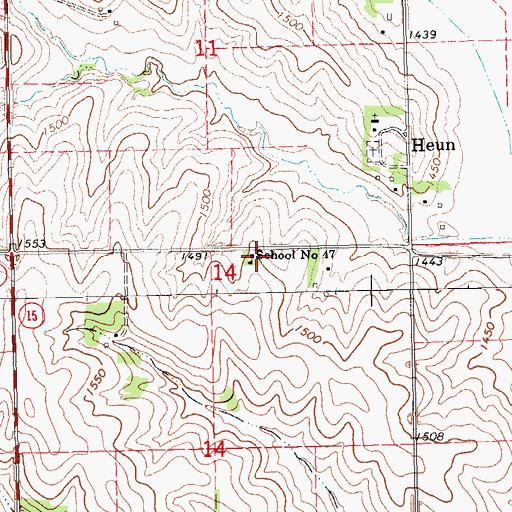 Topographic Map of School Number 47, NE