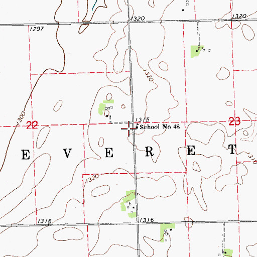 Topographic Map of School Number 48, NE