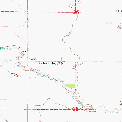 Topographic Map of School Number 48, NE