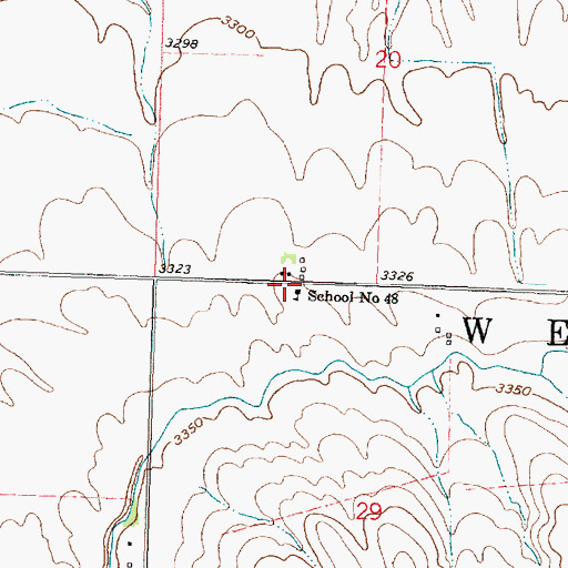 Topographic Map of School Number 48, NE