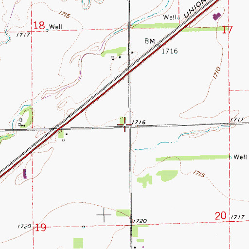Topographic Map of School Number 48, NE