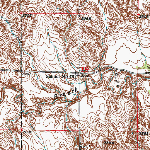 Topographic Map of School Number 48, NE