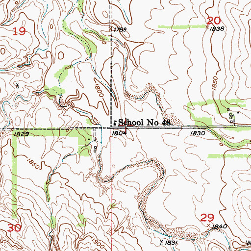 Topographic Map of School Number 48, NE