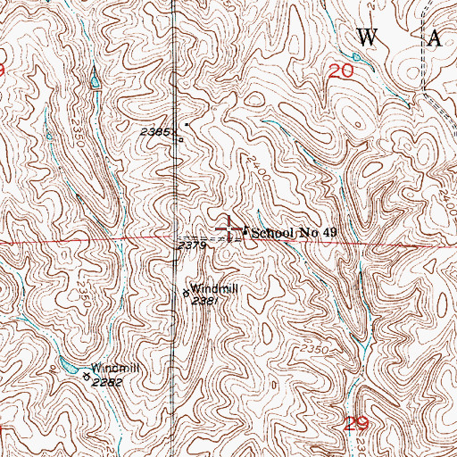Topographic Map of School Number 49, NE