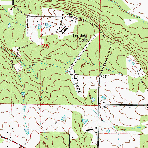 Topographic Map of Landers Loop Airport, AR
