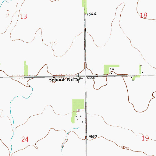 Topographic Map of School Number 5, NE