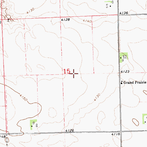 Topographic Map of School Number 5, NE