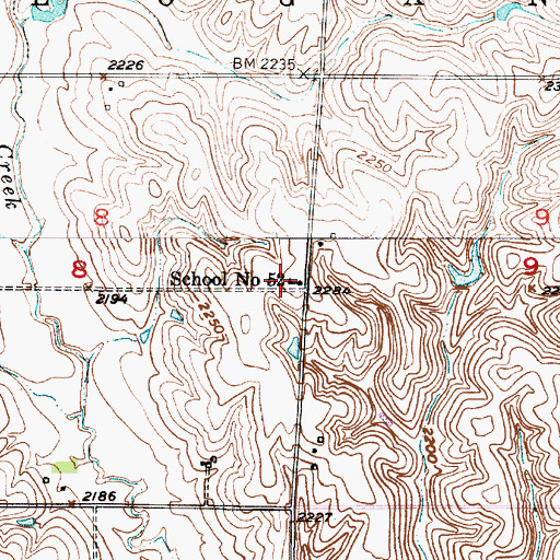 Topographic Map of School Number 52, NE