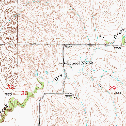 Topographic Map of School Number 52, NE