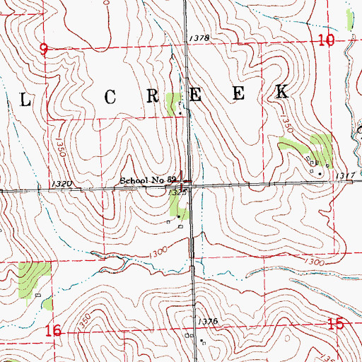Topographic Map of School Number 52, NE