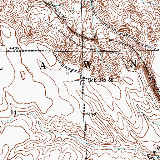 Topographic Map of School Number 52, NE