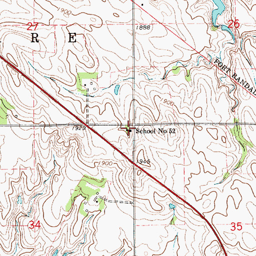 Topographic Map of School Number 52, NE