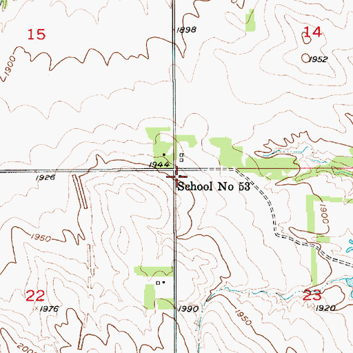 Topographic Map of Phoenix Public School, NE