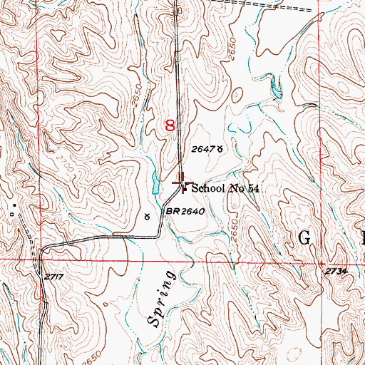 Topographic Map of School Number 54, NE