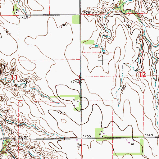 Topographic Map of School Number 54, NE