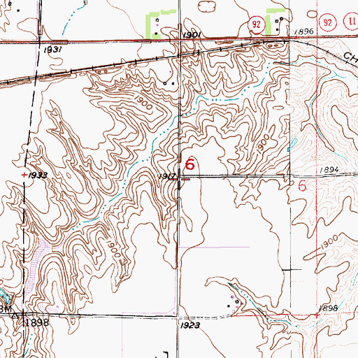 Topographic Map of School Number 55, NE