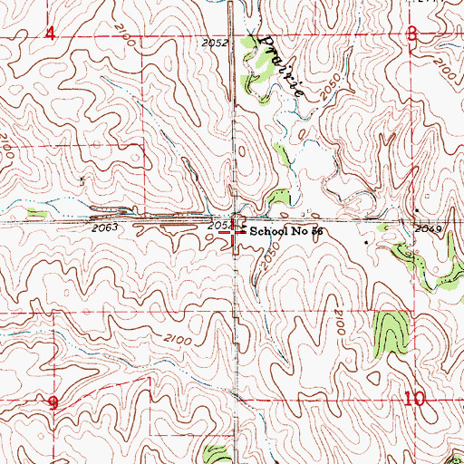Topographic Map of School Number 56, NE