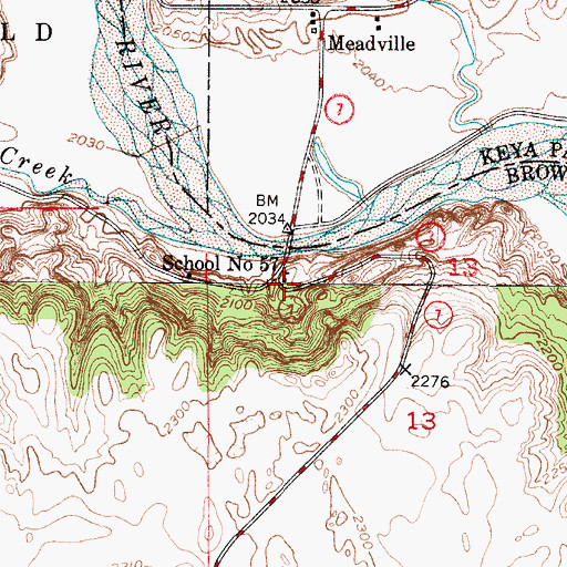 Topographic Map of School Number 57, NE