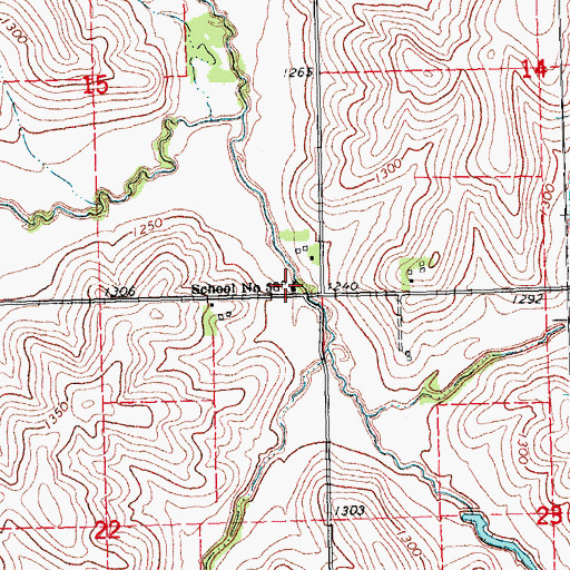 Topographic Map of School Number 58, NE