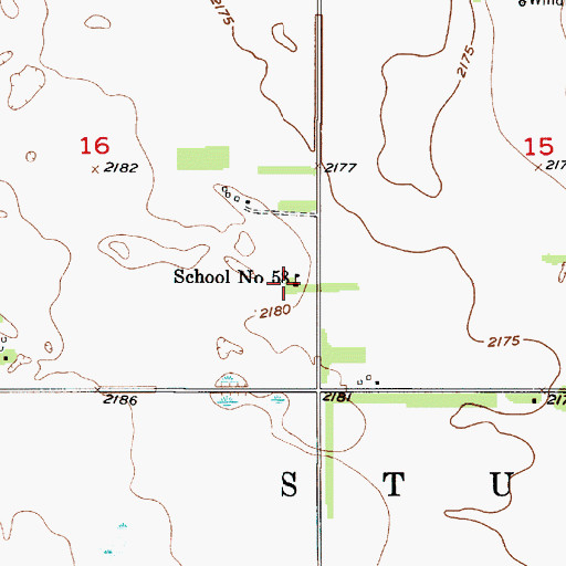 Topographic Map of School Number 58, NE