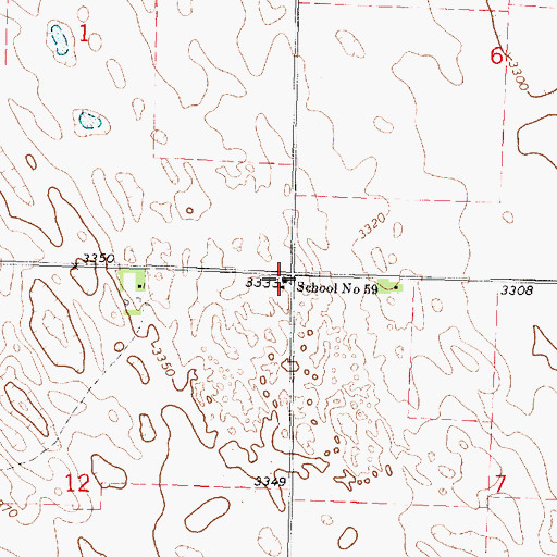 Topographic Map of School Number 59, NE