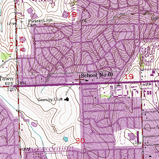 Topographic Map of School Number 60, NE