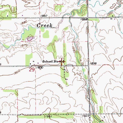 Topographic Map of School Number 60, NE
