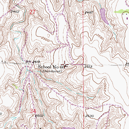 Topographic Map of School Number 60, NE