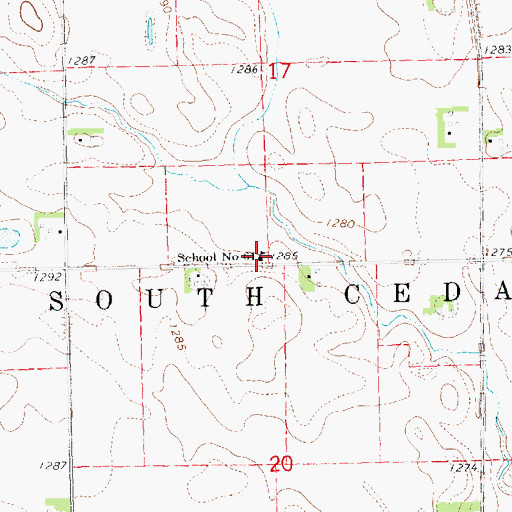 Topographic Map of School Number 61, NE