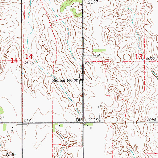 Topographic Map of School Number 61, NE