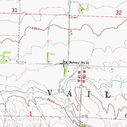 Topographic Map of School Number 61, NE