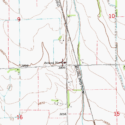 Topographic Map of School Number 61, NE