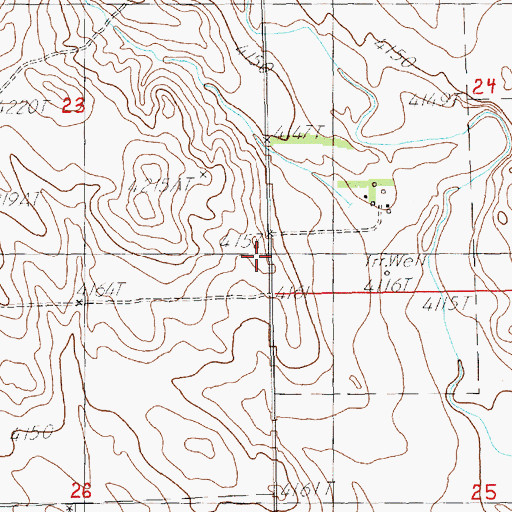 Topographic Map of School Number 61, NE