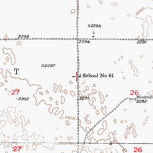 Topographic Map of School Number 61, NE