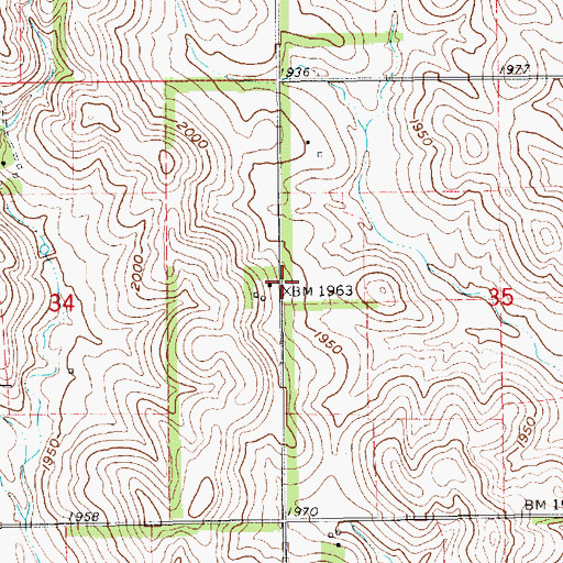 Topographic Map of School Number 62 (historical), NE