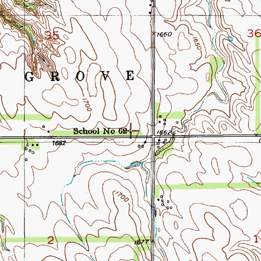 Topographic Map of School Number 62, NE