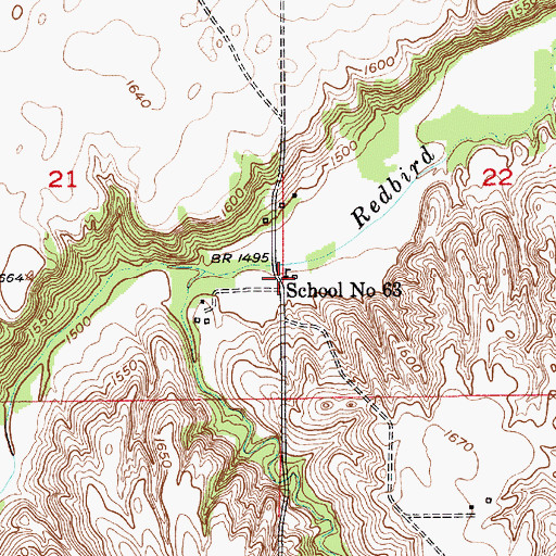 Topographic Map of School Number 63, NE