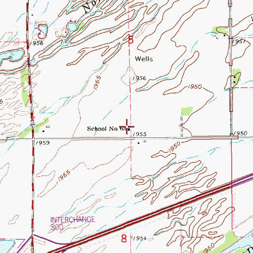 Topographic Map of School Number 63 (historical), NE