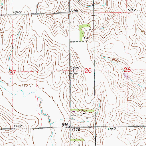 Topographic Map of School Number 63, NE
