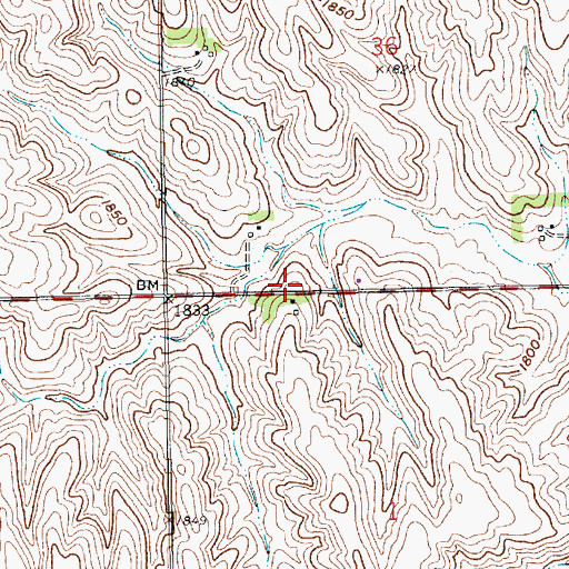 Topographic Map of School Number 66 (historical), NE