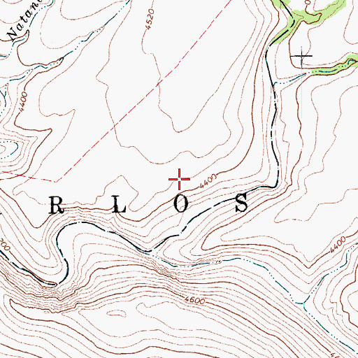 Topographic Map of Ash Creek, AZ