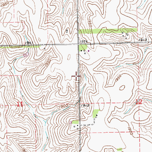 Topographic Map of School Number 69 (historical), NE