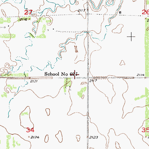 Topographic Map of School Number 69, NE