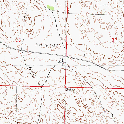 Topographic Map of School Number 7, NE