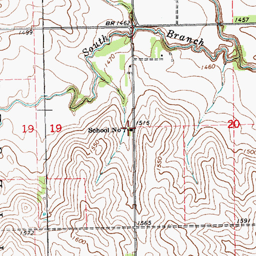 Topographic Map of School Number 7 (historical), NE