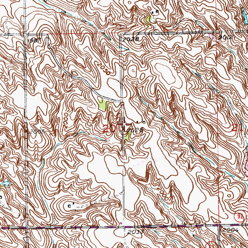 Topographic Map of School Number 70 (historical), NE