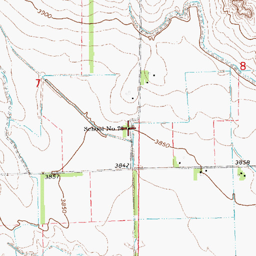 Topographic Map of School Number 73, NE