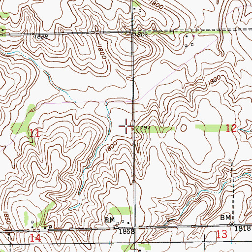 Topographic Map of School Number 74 (historical), NE
