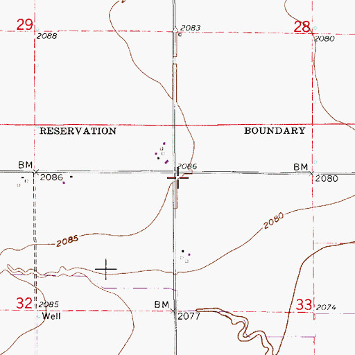 Topographic Map of School Number 75, NE