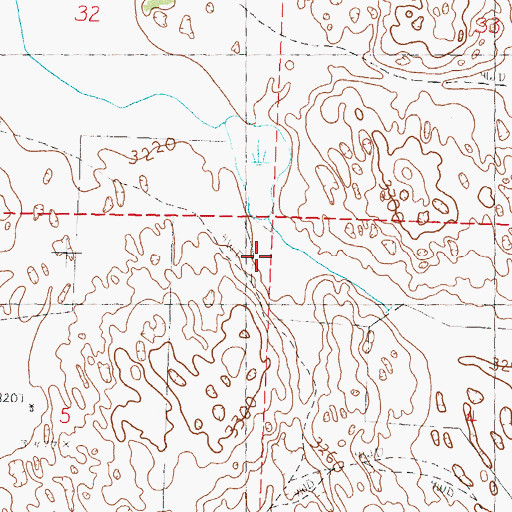 Topographic Map of School Number 75, NE